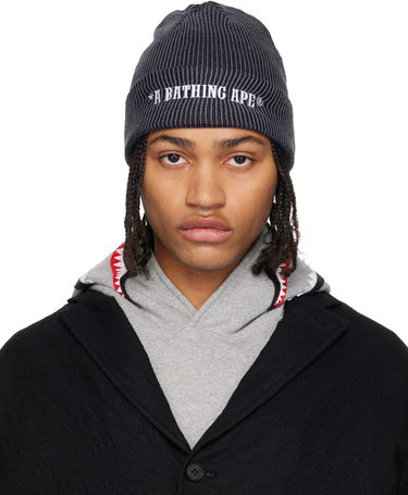 Kulicha BAPE 'A Bathing Ape' Knit Beanie Šedá | 001HTL801005M, 0