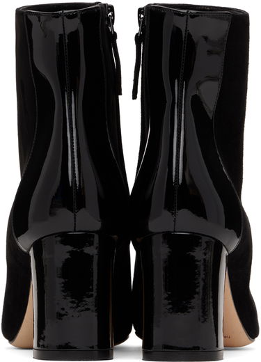 Starostlivosť o obuv Manolo Blahnik Manolo Blahnik Rosie Suede Block Heel Boots Čierna | 220-0611, 1