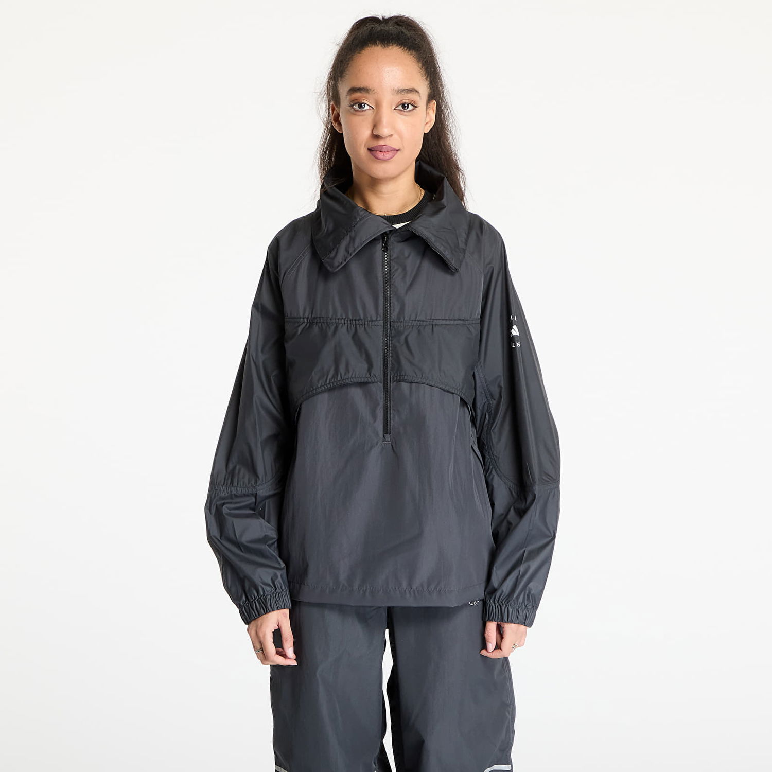 Vetrovka adidas Performance adidas x Stella McCartney Pull-On Jacket Čierna | JG1066, 0