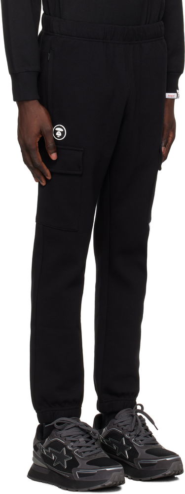 Tepláky AAPE by A Bathing Ape AAPE by A Bathing Ape 'AAPE Now' Cargo Sweatpants Čierna | AAPPTMB628XXNBKX, 1