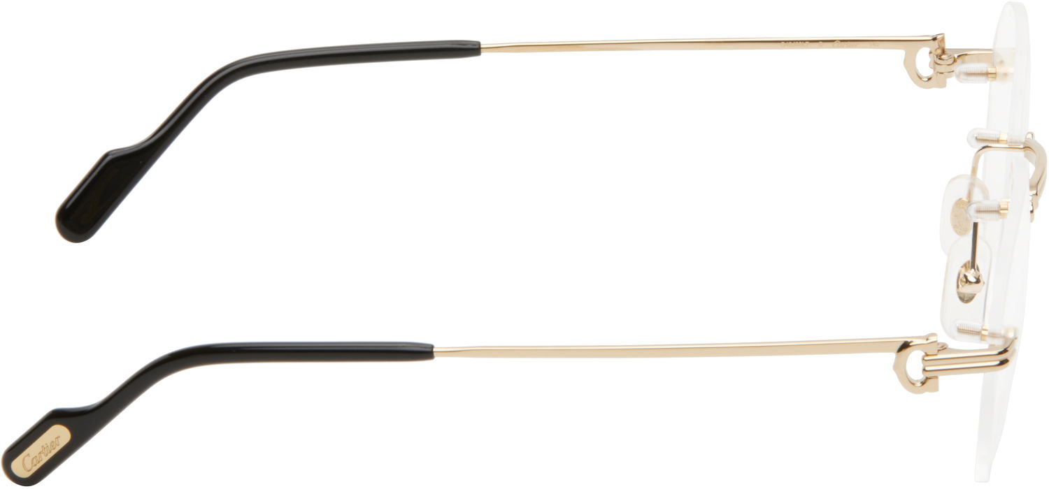 Slnečné okuliare Cartier CT0514O Rimless Oval Glasses by Cartier Metalická | CT0514O-001, 1