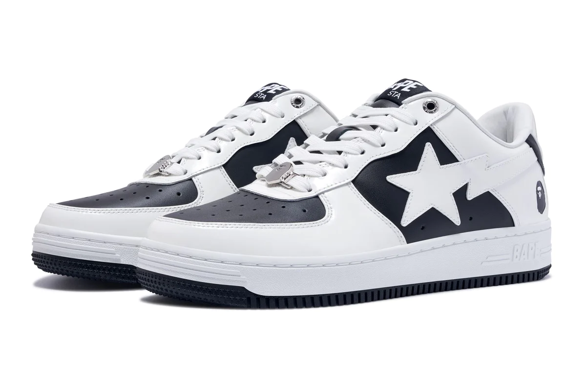 Tenisky a topánky BAPE Bape Sta #6 M2 Black/White Biela | 0ZXSHM191328M-BLK, 1