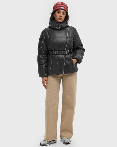 Prešívaná bunda GANNI Shiny Nylon Puffer Jacket Čierna | W0049-052, 1