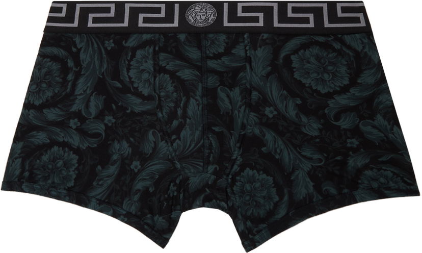 Boxerky Versace Versace Barocco Long Boxers Čierna | 1001384_1A11188