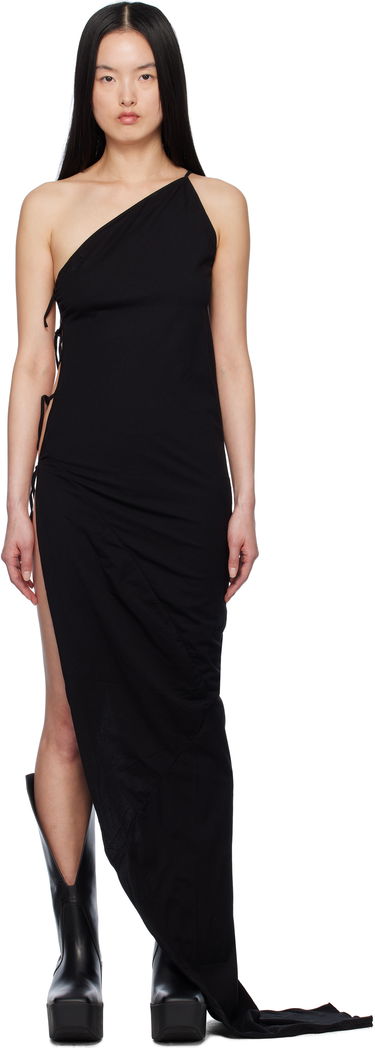 Šaty Rick Owens Rick Owens DRKSHDW One-Shoulder Maxi Dress Čierna | DS01E3516 RN, 0