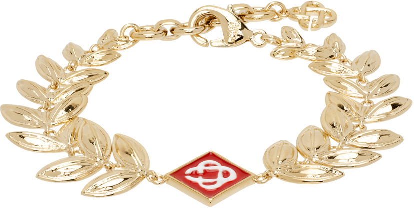 Náramok Casablanca Casablanca Gold-Tone Laurel Leaf Bracelet Metalická | APF25-JW-254-01