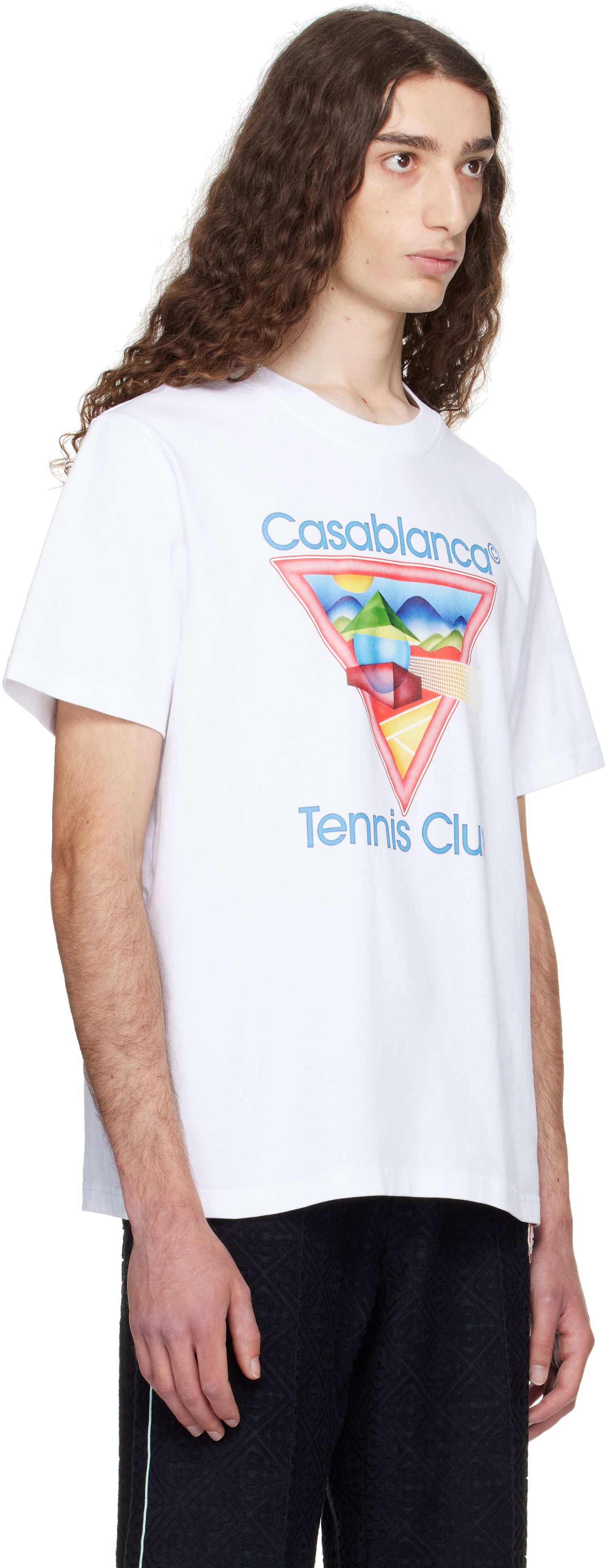 Tričko Casablanca Casablanca 'Tennis Club' Icon T-Shirt Biela | MPF25-JTS-001-01, 1