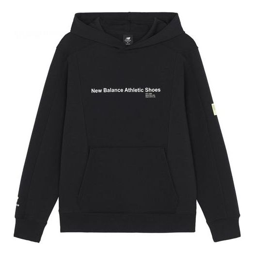 Mikina New Balance Logo Print Pullover Hoodie Čierna | AMT21362-BK