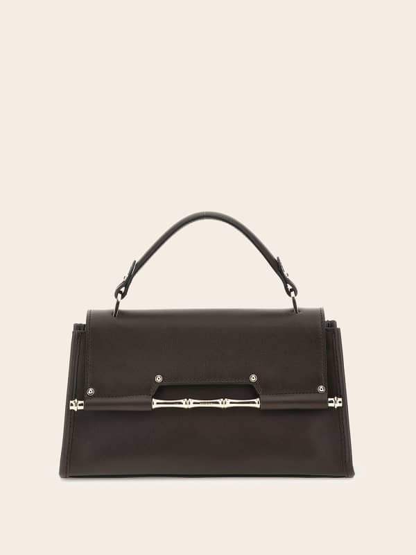 Kabelka GUESS Iris Genuine Leather Handbag Hnedá | HWALPSL4180, 0