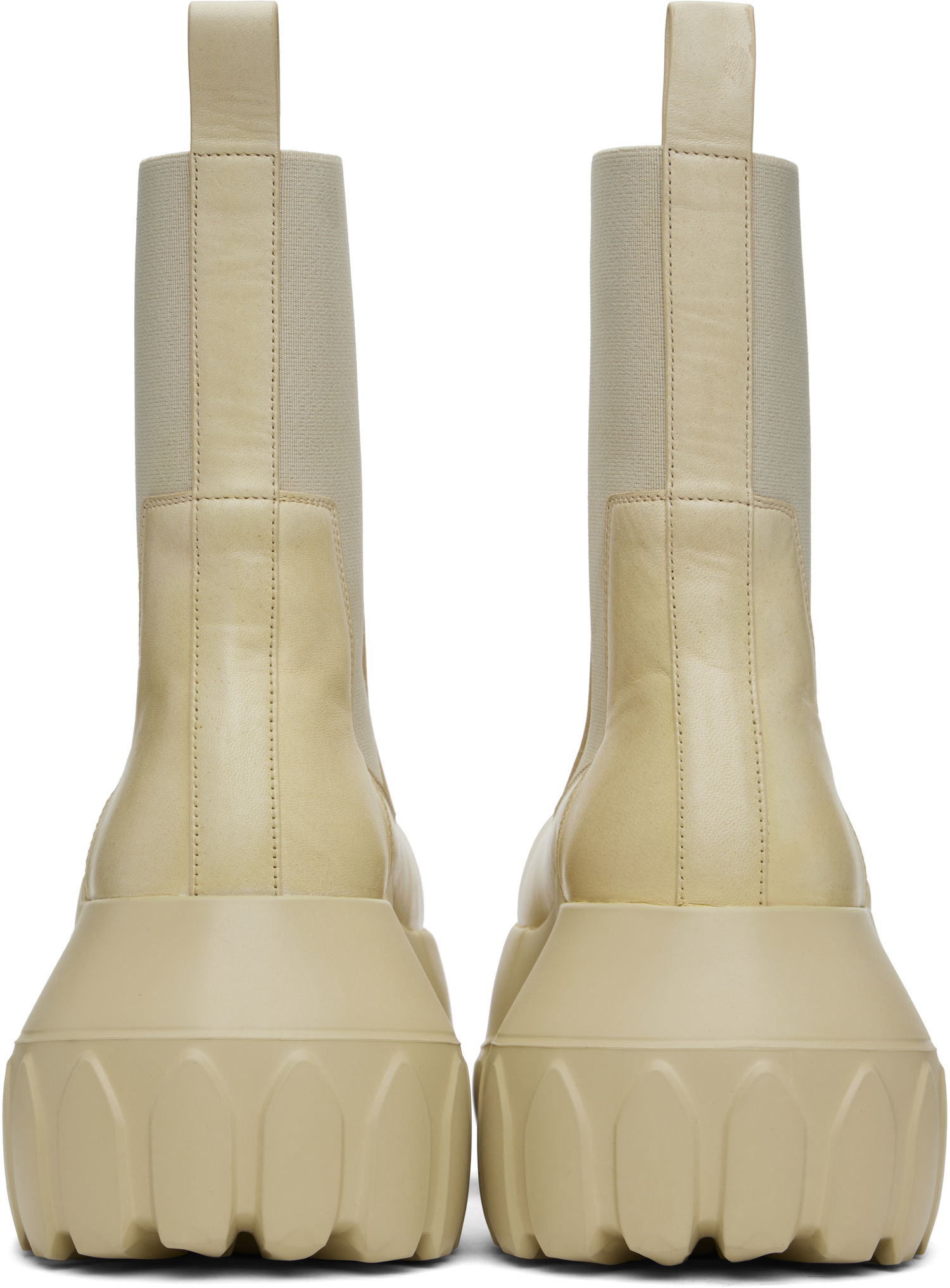 Oblečenie Rick Owens Rick Owens Hollywood Beatle Mega Tractor Boots Béžová | RP01E7865 LBH, 1