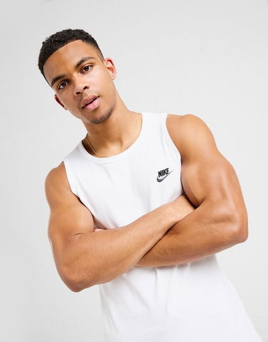 Tielko Nike Club Tank Top Biela | IB8022-100, 0