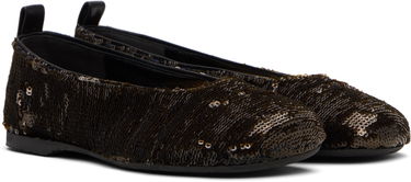 Oblečenie JW Anderson JW Anderson All-Over Sequin Ballerina Flats Hnedá | BL0034-FA0424, 3