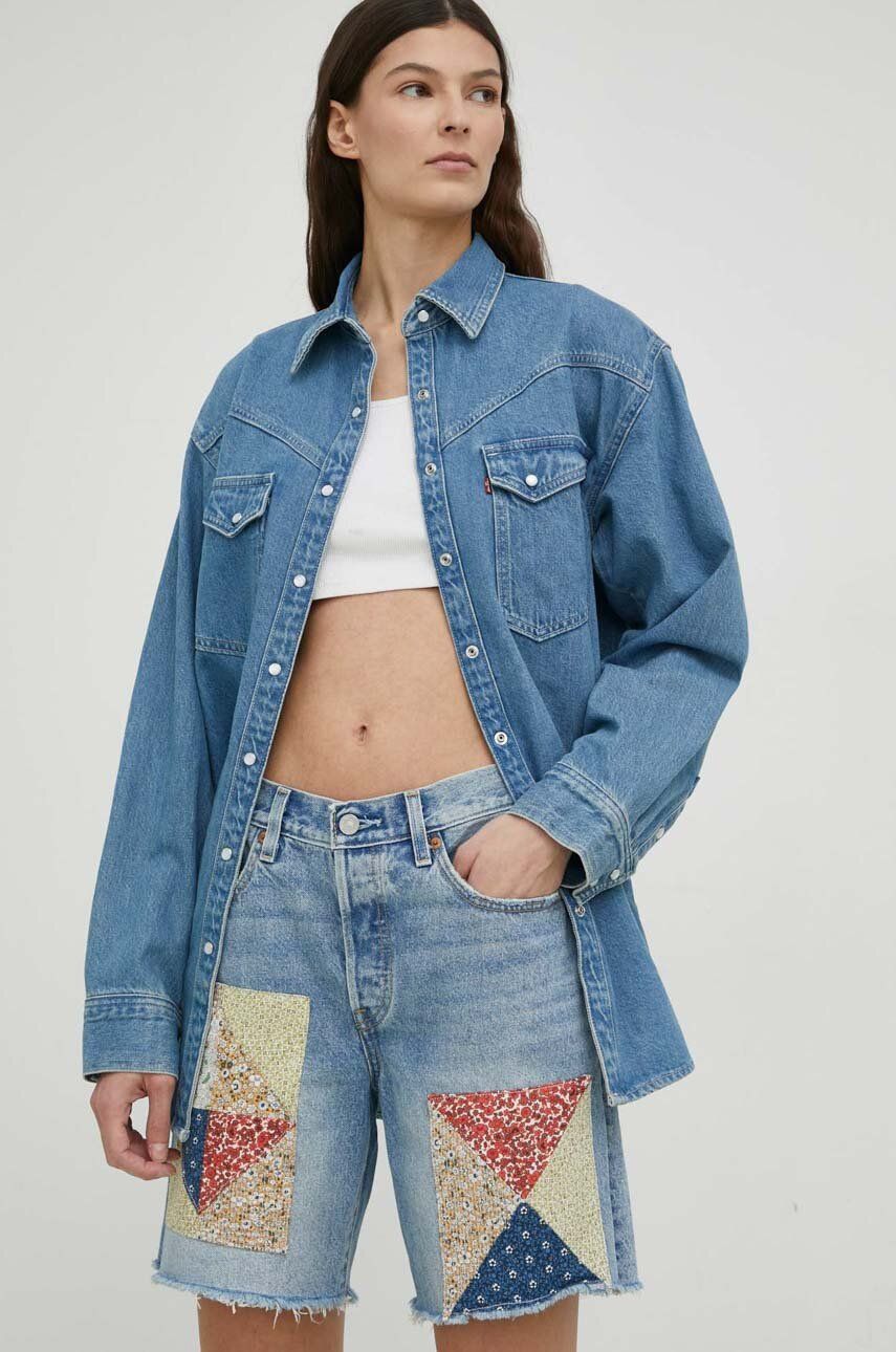 Šortky Levi's Denim Shorts Modrá | A1962.0012, 0