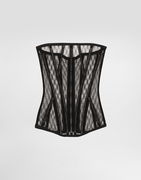 Dolce & Gabbana Mesh Tulle Corset Top
