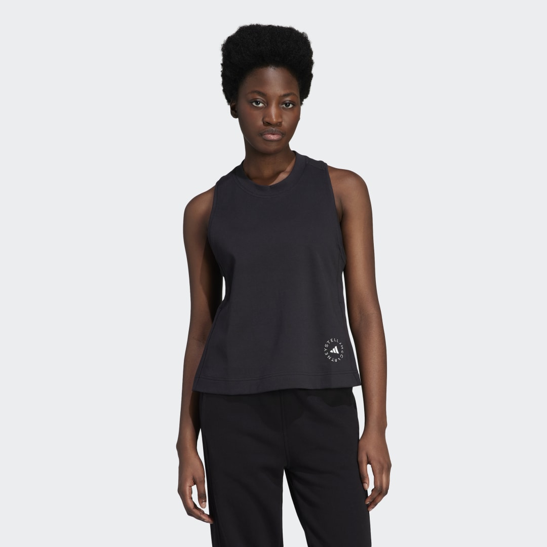 Tielko adidas Originals by Stella McCartney Logo Tank Top Čierna | IB6857, 0