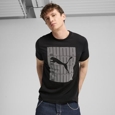 Tričko Puma Puma Wording Graphics T-Shirt Čierna | 684825_01, 0