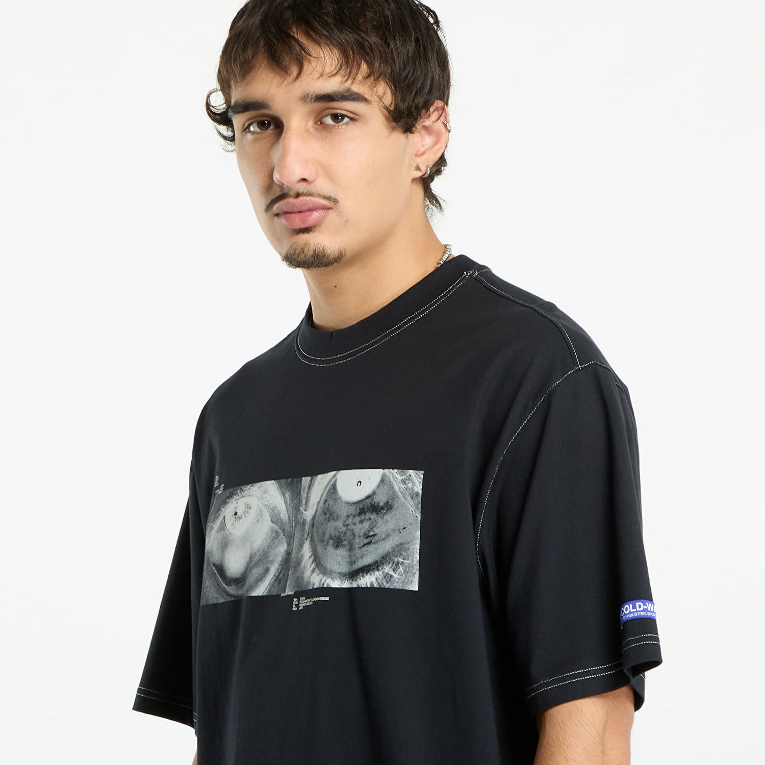 Tričko A-COLD-WALL* A-COLD-WALL* 5AM Graphic T-Shirt Čierna | ACWMTS231 Black, 1