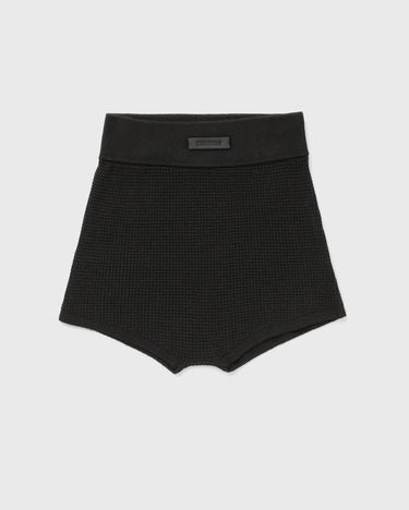 Šortky Fear of God Fear Of God Essentials Waffle Boy Shorts Čierna | 192BT247250FW-001, 0