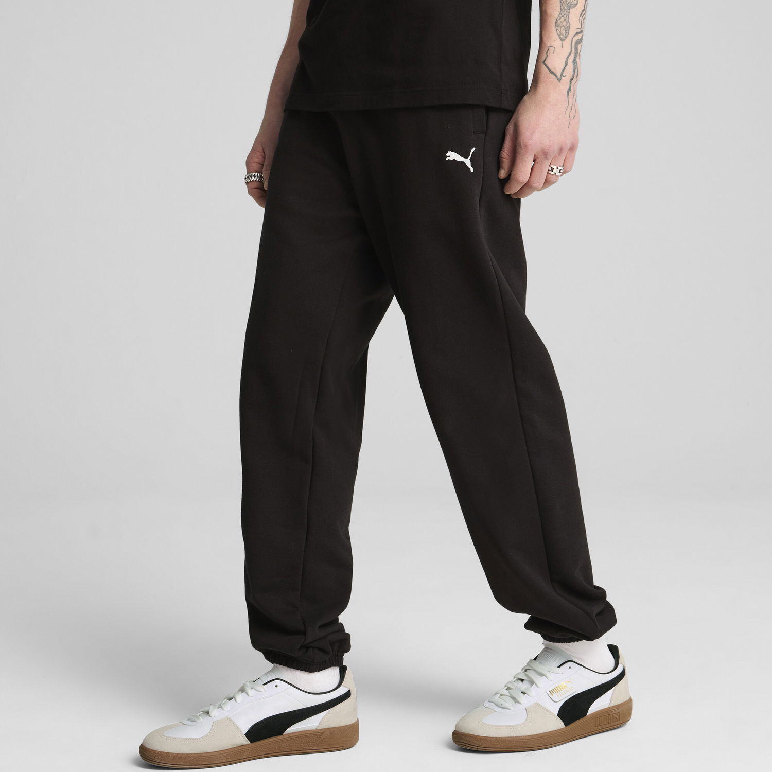 Tepláky Puma Wardrobe Essentials Relaxed Fit Sweatpants Čierna | 631535_01, 0