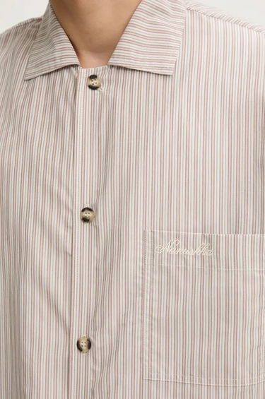 Košeľa Nanushka JELMER Regular Fit Collared Shirt Béžová | NM24PFSH02475, 1