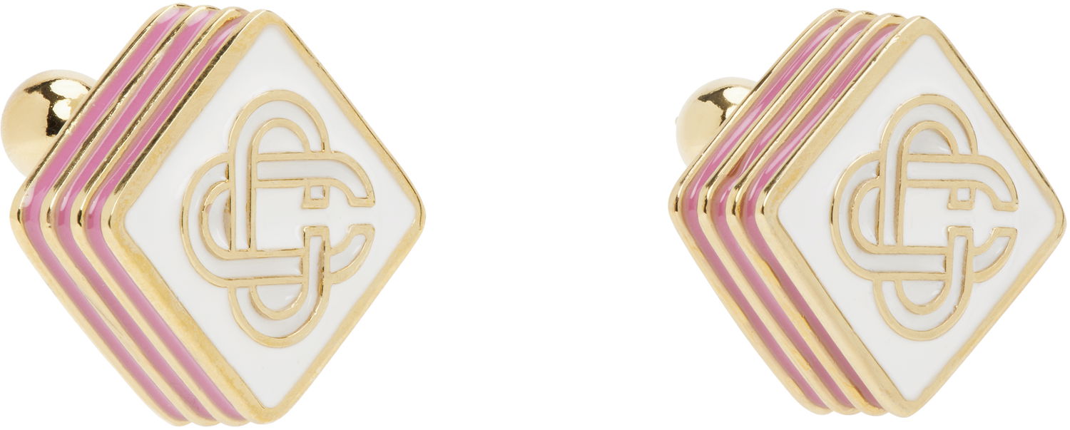 Náušnice Casablanca Casablanca Monogram Logo Stud Earrings Biela | AS25-JW-266-02, 1