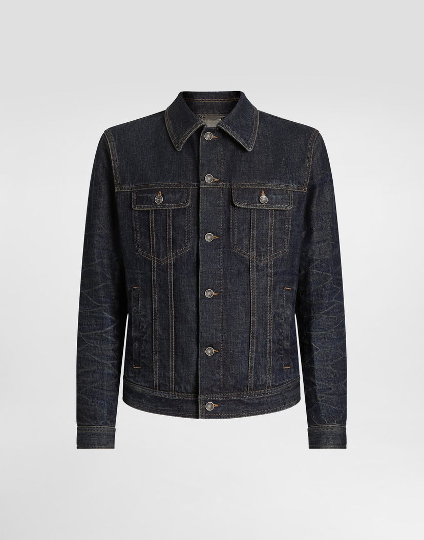 Bunda Dolce & Gabbana Dolce & Gabbana Cotton Denim Jacket Modrá | G9BKPDG8NJ2S9001