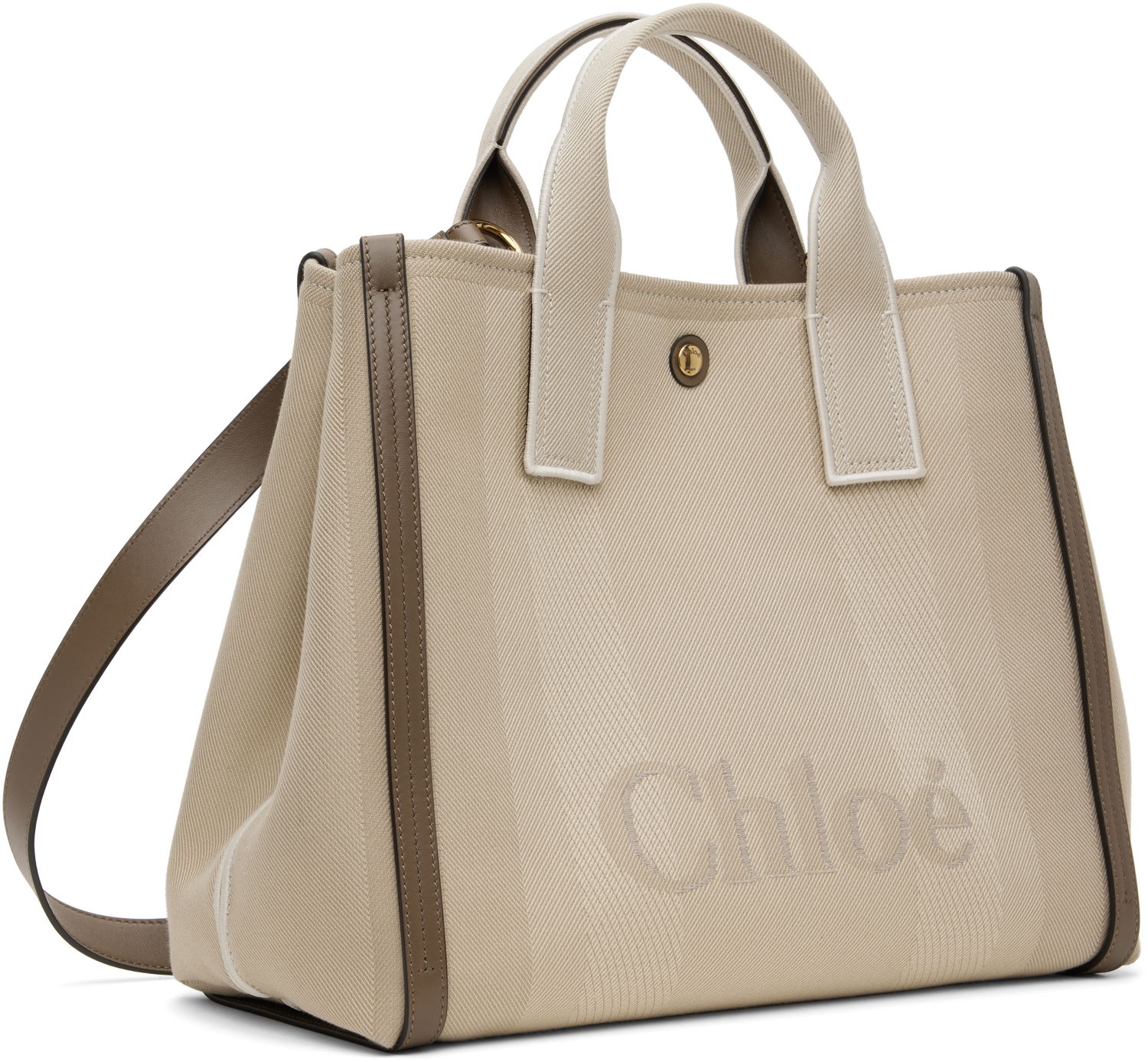 Tote bag CHLOÉ Chloé 'Chloé Carry' Tote Bag Béžová | CHC25SS910O65, 1