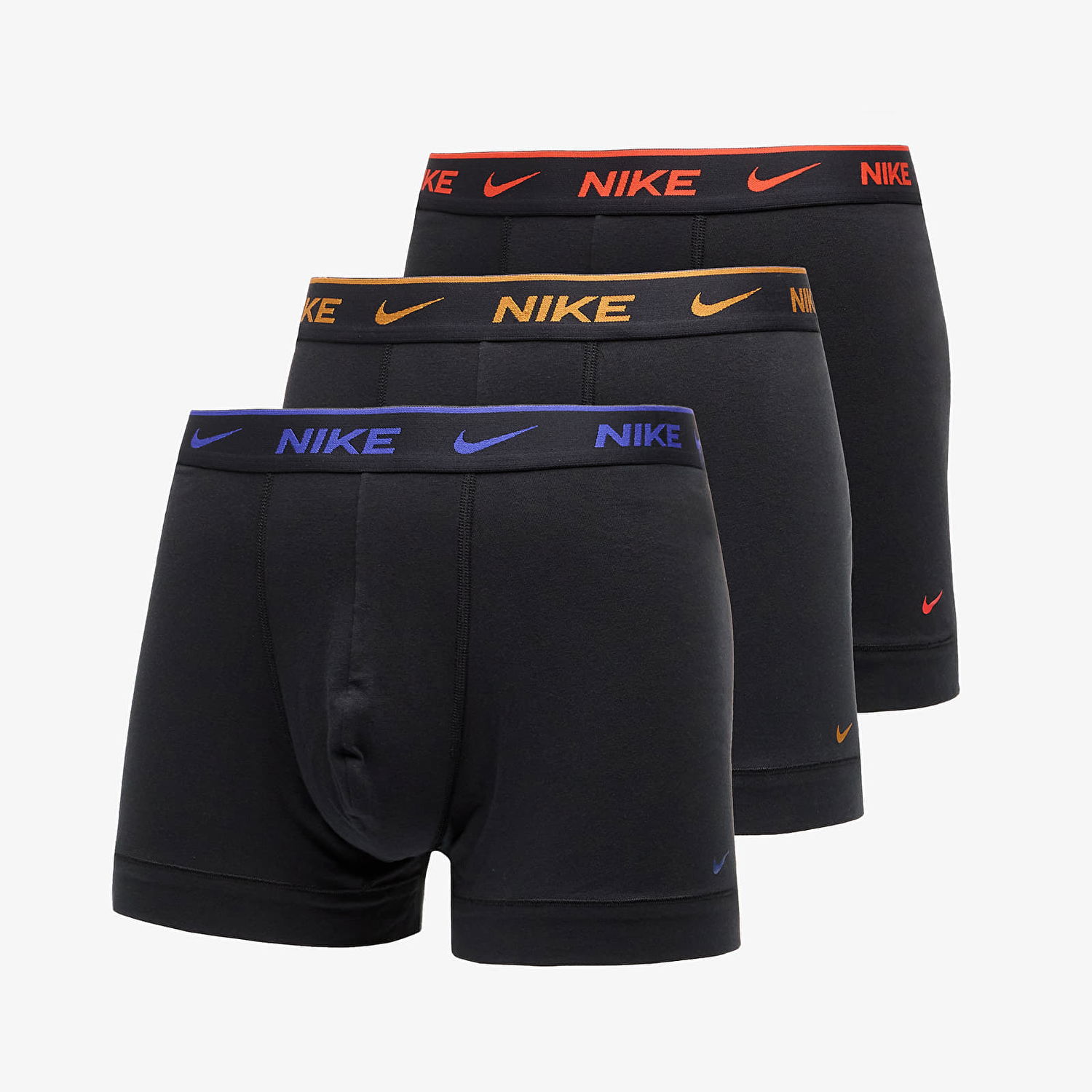 Boxerky Nike DRI-FIT Everyday Cotton Stretch Trunk 3-Pack Black Čierna | 0000KE1008-EXZ, 0