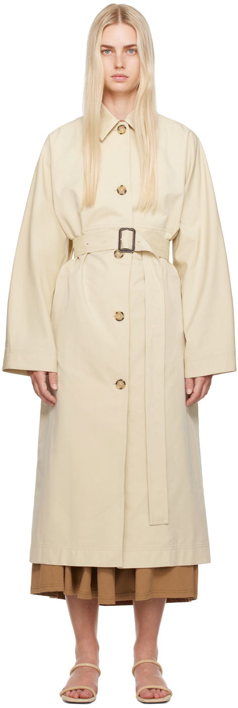 Trenčkot TOTEME Tumbled Trench Coat Béžová | 243-WRO0127-FB0197, 0