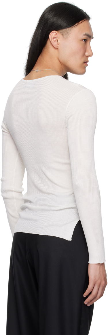 Sveter Enfants Riches Déprimés Enfants Riches Déprimés Fitted Thermal Sweater Biela | 080-241, 2