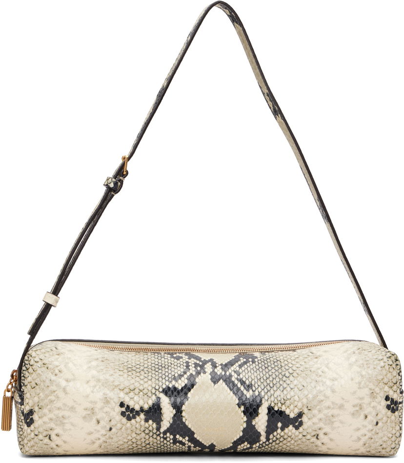 Taška cez rameno Khaite Kye Python Print Shoulder Bag Biela | H2050-803