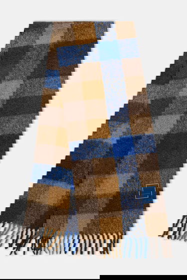 Šál ADER ERROR Plaid Wool Blend Muffler with Fringes Rôznofarebný | BO01FWAC0405BR, 0