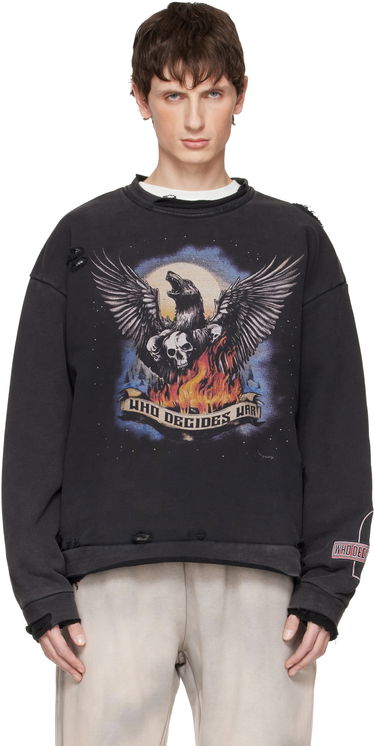 Mikina Who Decides War Who Decides War Moon Sweatshirt Čierna | 1110480002FW25, 0