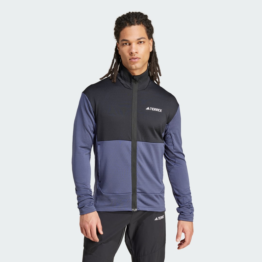 Bunda adidas Performance Terrex Multi Light Fleece Full-Zip Jacket Modrá | IM8141, 0