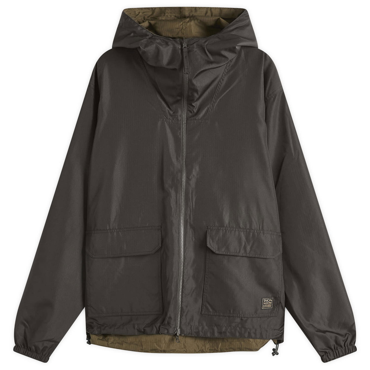 Vetrovka TAION Reversible Parka Jacket Čierna | TAION-R106WZNDML-1-BLK, 1