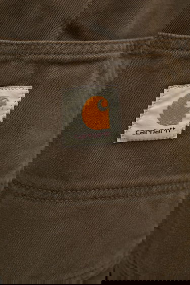 Nohavice Carhartt WIP Crawton Wide-Leg Cotton Pants with Patch Pockets Hnedá | I035657.63GD, 3