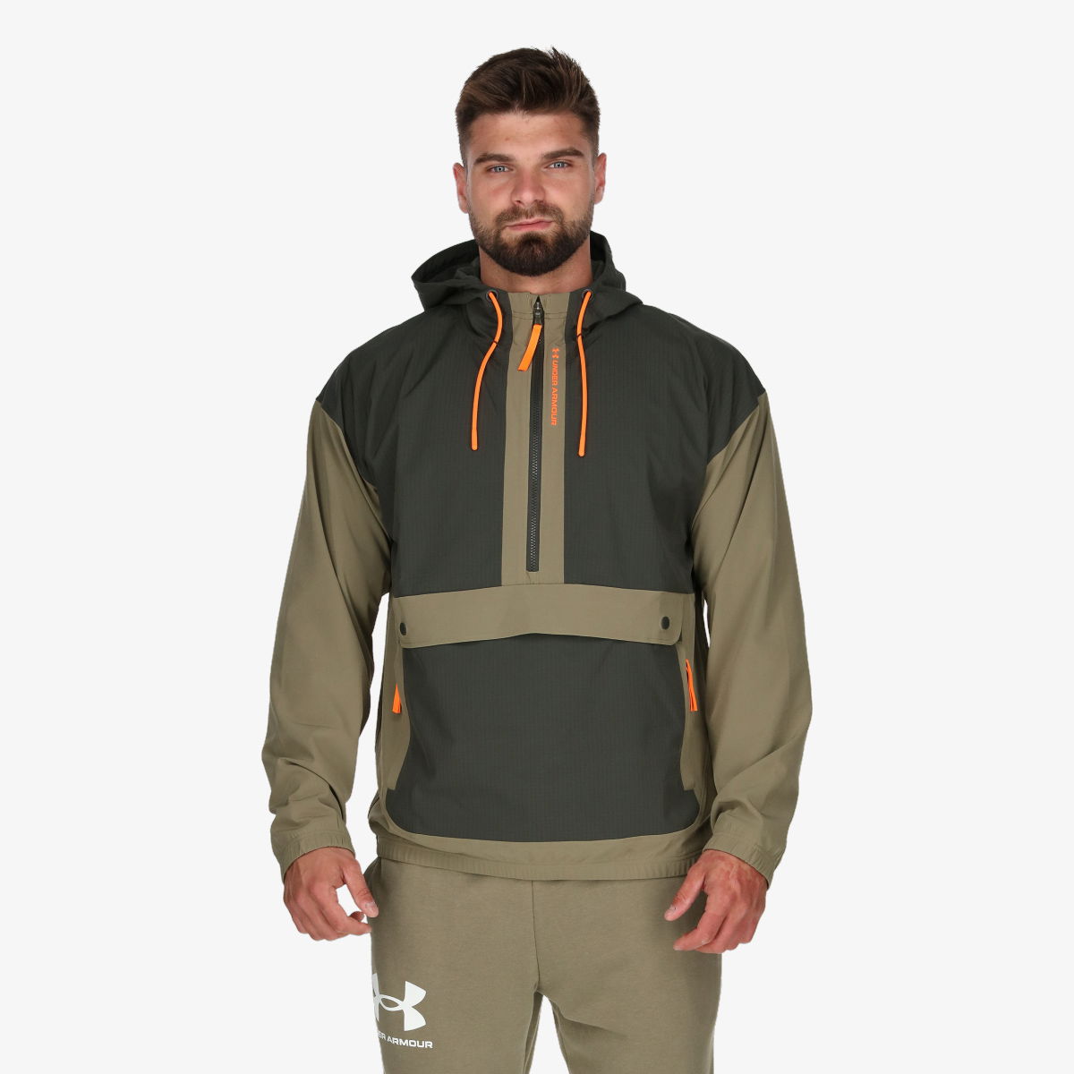 Bunda Under Armour Jacket Rush Woven Zelené | 1366188-361, 0