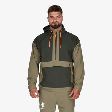 Bunda Under Armour Jacket Rush Woven Zelené | 1366188-361, 0