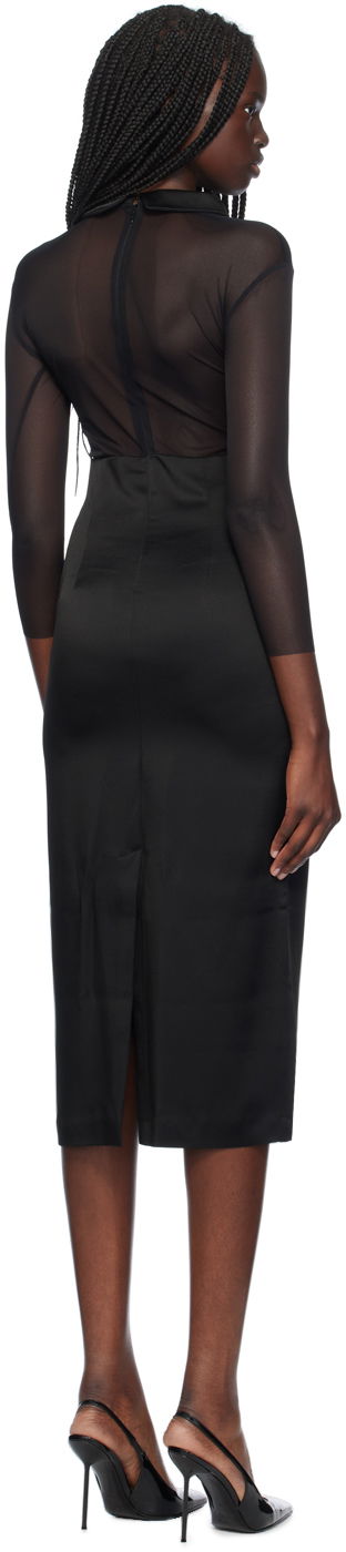 Šaty Blumarine Heart Detail Midi Dress Čierna | A444A212A, 2