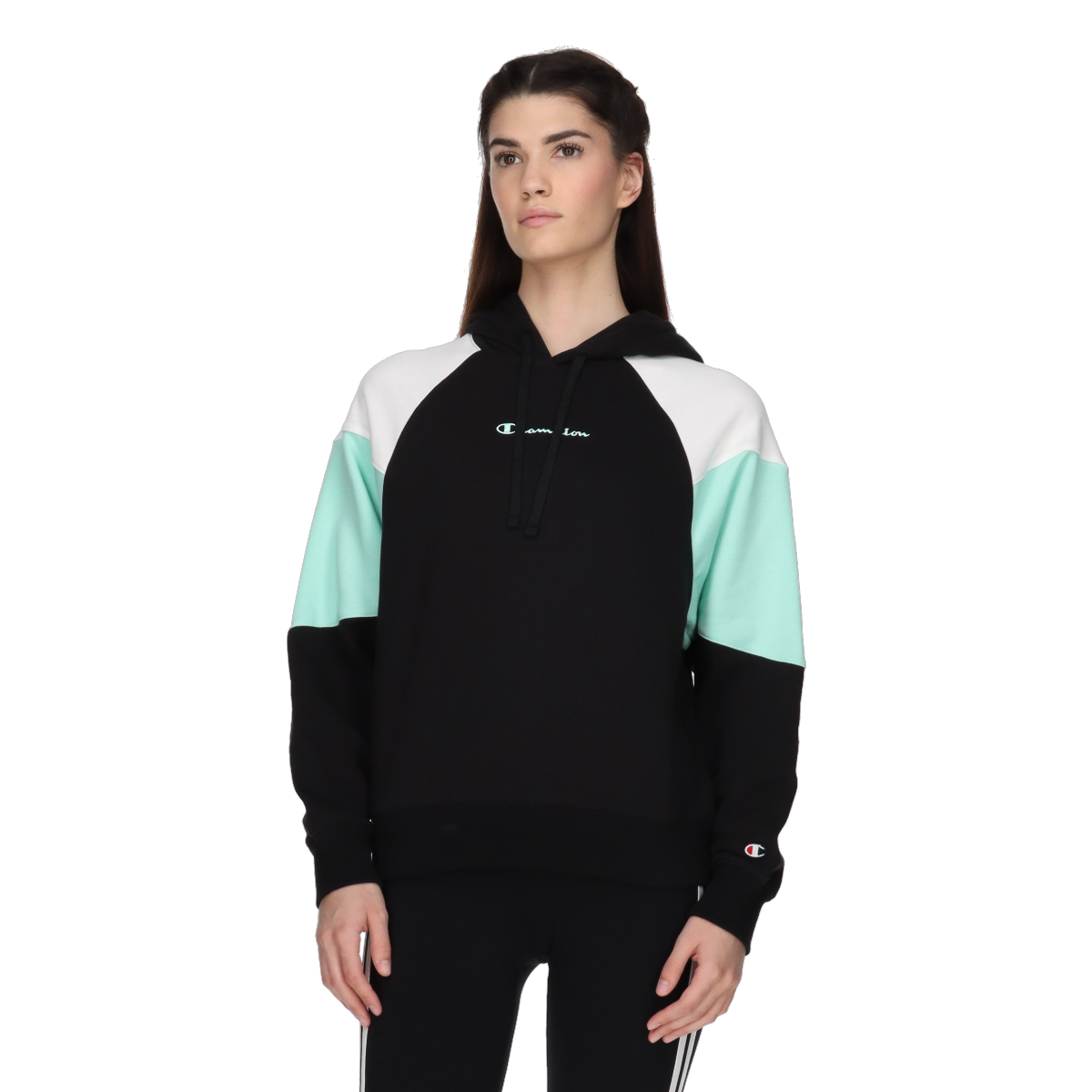 Mikina Champion Raglan Sleeve Color Block Hoodie Rôznofarebný | 117391-KK001, 0