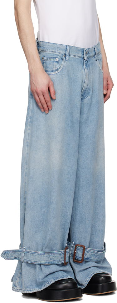 Džínsy JW Anderson JW Anderson Buckled Cuff Jeans Modrá | DT0107-PG1735, 1