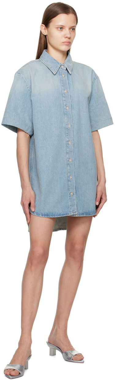 Šaty Loulou de Saison Loulou de Saison Sant Denim Minidress Modrá | SANT, 3