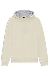 Peached-cotton hoodie with Double B monogram