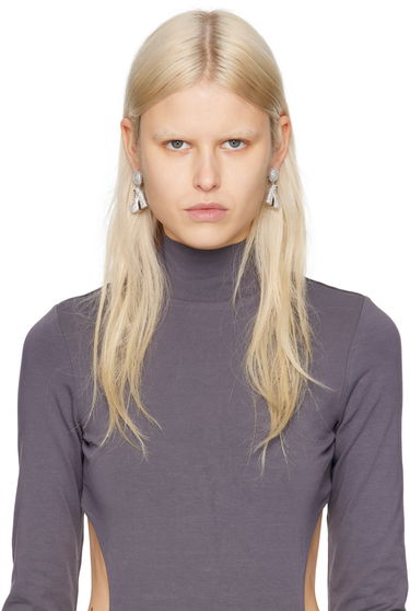 Náušnice Marc Jacobs Marc Jacobs Kiki Crystal Platform Boots Drop Earrings Metalická | 2R3JER001J77, 2