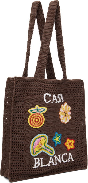 Tote bag Casablanca Casablanca Large Crochet Tote Hnedá | AS25-BAG-124-02, 1