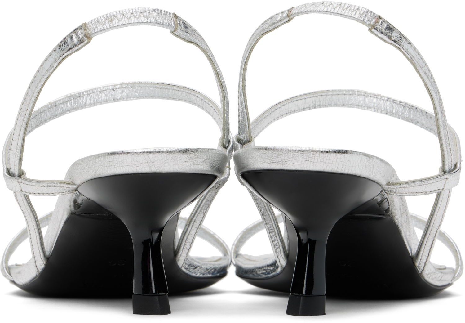 Starostlivosť o obuv Anine Bing ANINE BING Hilda Heeled Sandals Metalická | A-14-10684-SLV1, 1