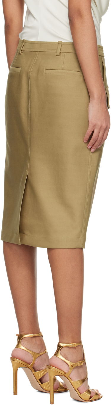 Sukňa Tom Ford Tom Ford Patch Pocket Midi Skirt Béžová | GC5768-FAX1402, 2
