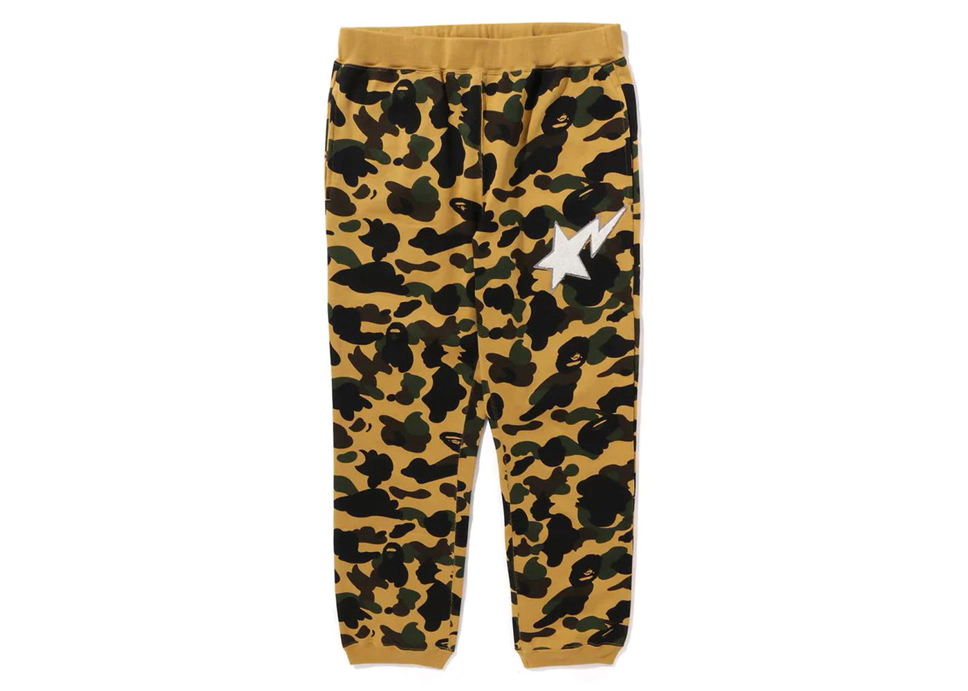 Tepláky BAPE BAPE 1st Camo Sweat Pants Yellow Hnedá | 1J80-152-002, 0