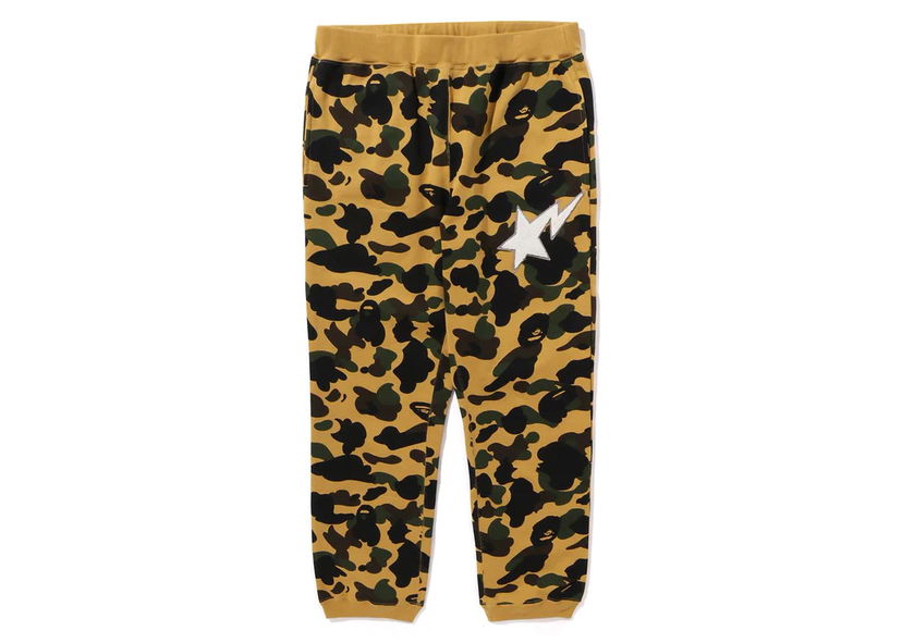 Tepláky BAPE BAPE 1st Camo Sweat Pants Yellow Hnedá | 1J80-152-002