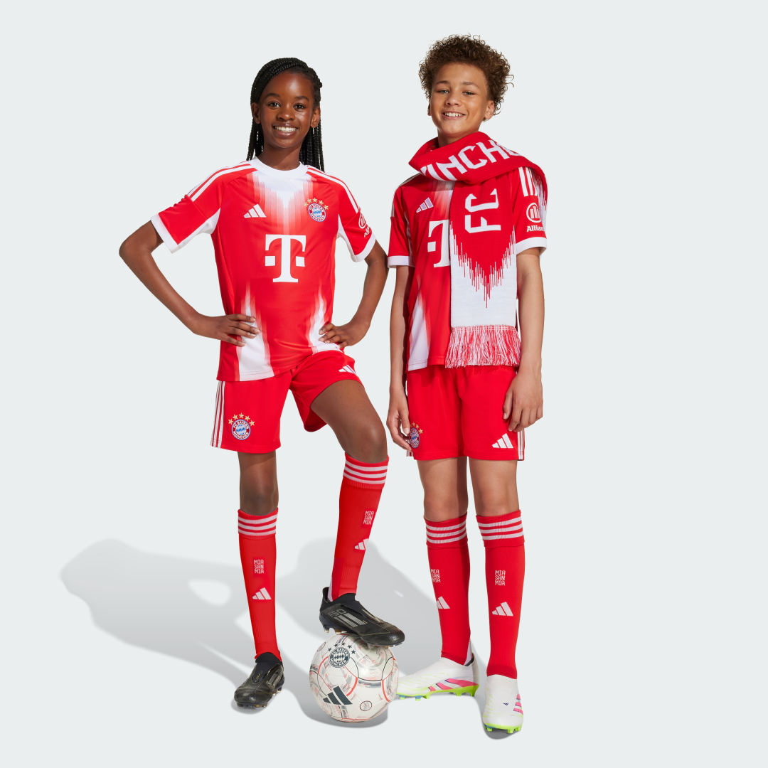 Šortky adidas Performance FC Bayern 25/26 Home Shorts Kids Červená | JN8511, 0